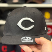 Cincinnati Reds Black '47 Brand Captain Snapback - Product Image