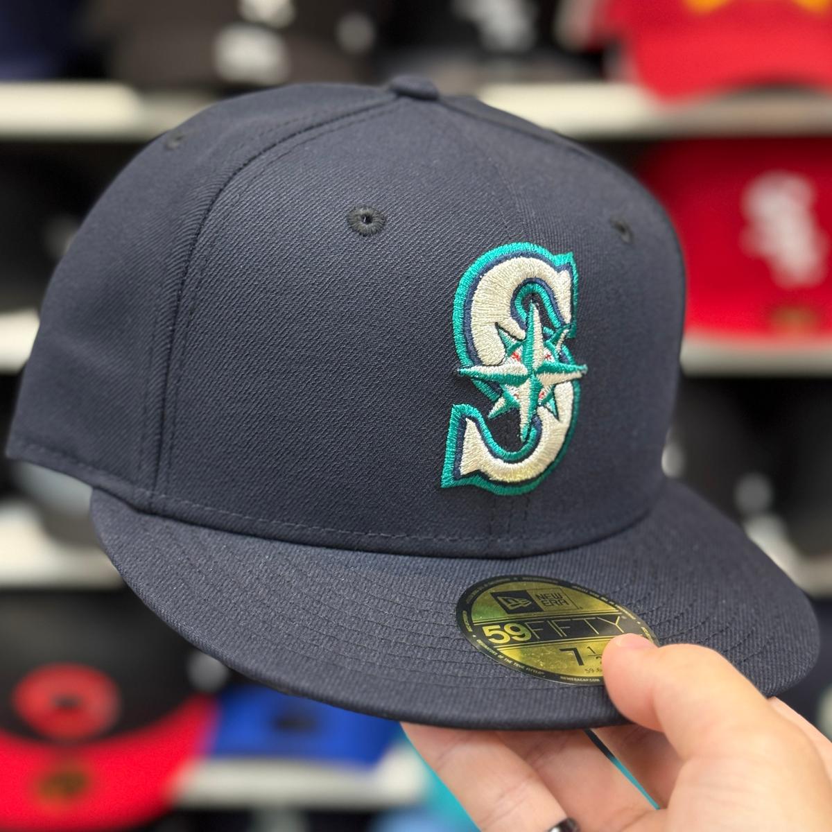 New Era Seattle Mariners Navy 59FIFTY Fitted Hat - Product Image
