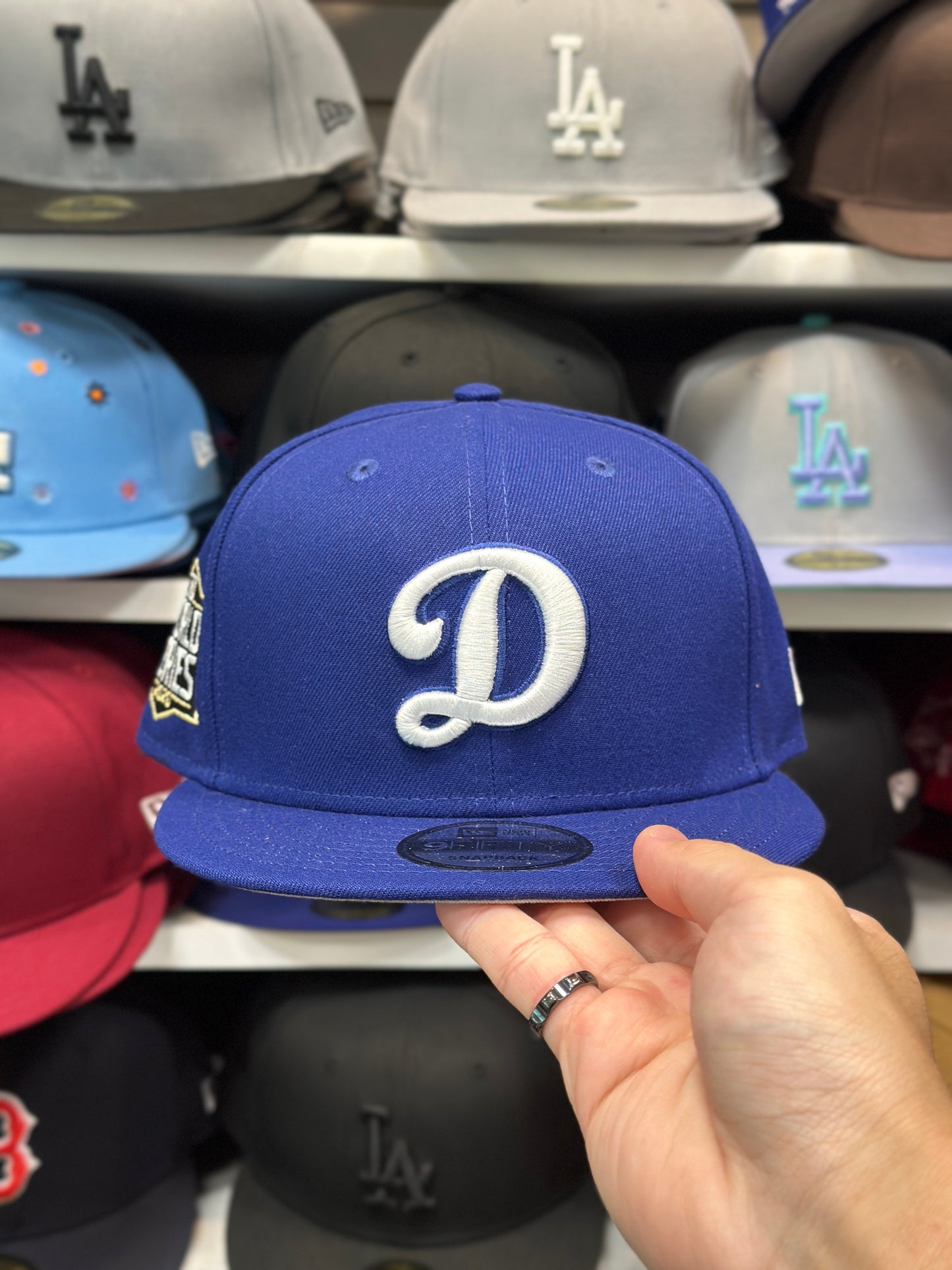 LA Dodgers MLB 'World Series D' Snapback | New Era 9FIFTY Adjustable Snap | Blue