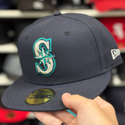 New Era Seattle Mariners Navy 59FIFTY Fitted Hat - Product Image