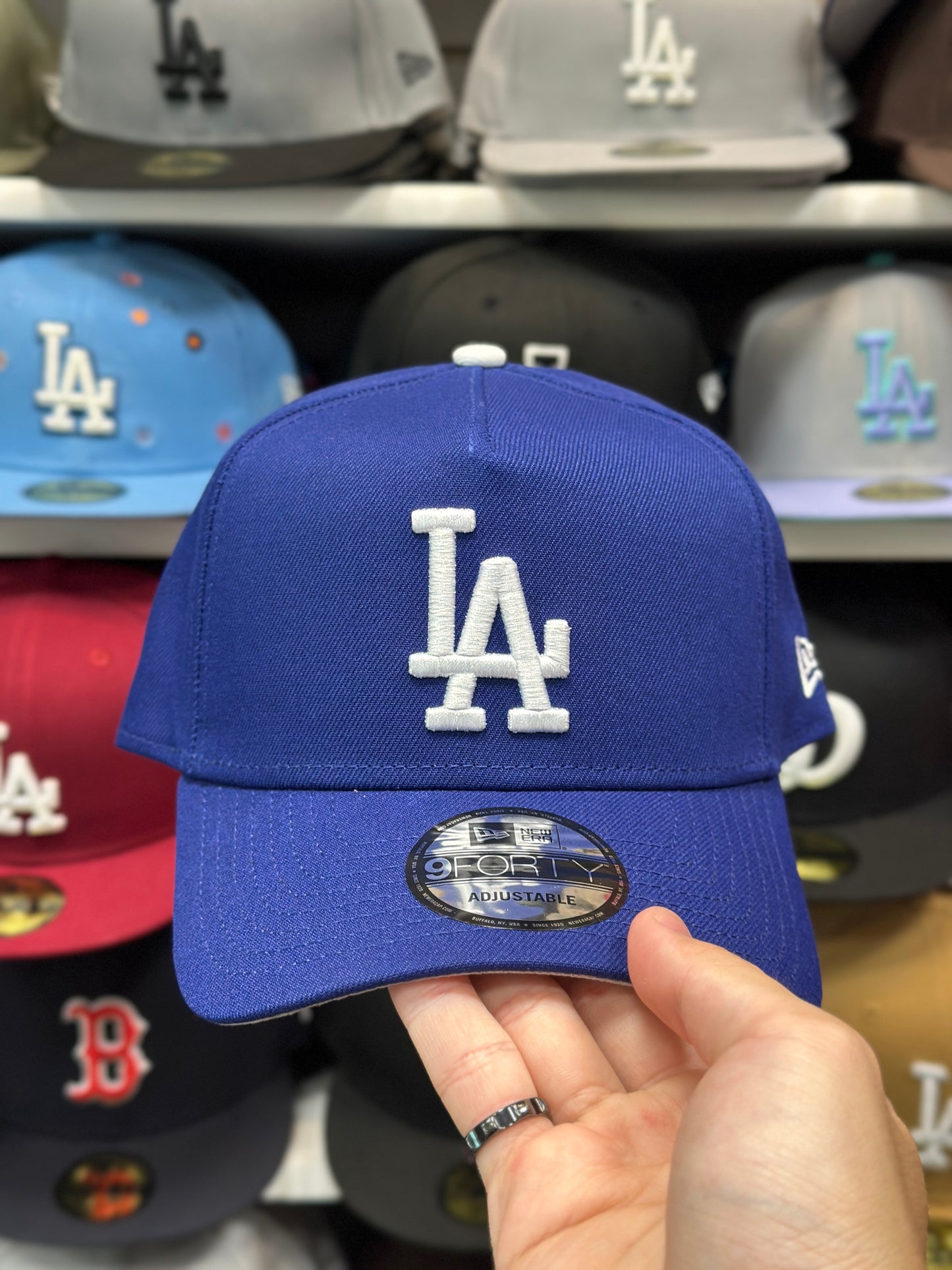 LA Dodgers MLB A-Frame Snapback | New Era 9FORTY Adjustable Snap | Blue