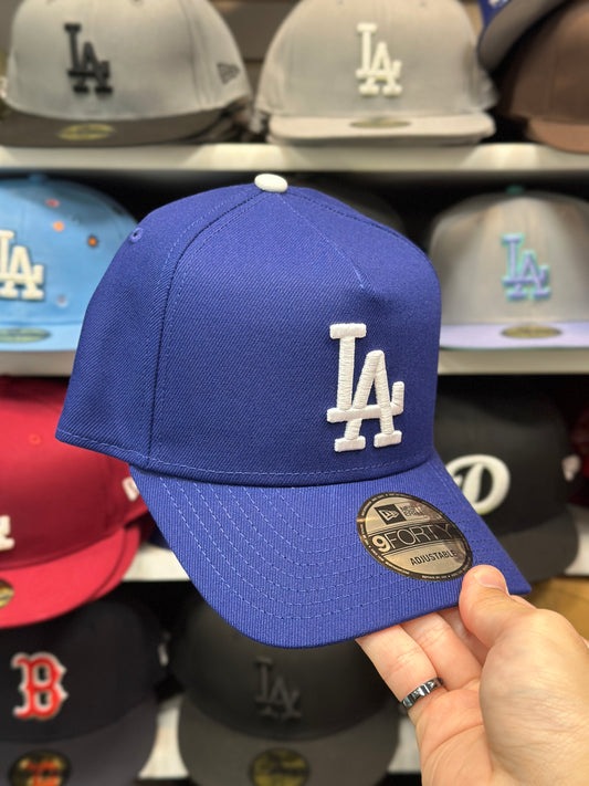 LA Dodgers MLB A-Frame Snapback | New Era 9FORTY Adjustable Snap | Blue