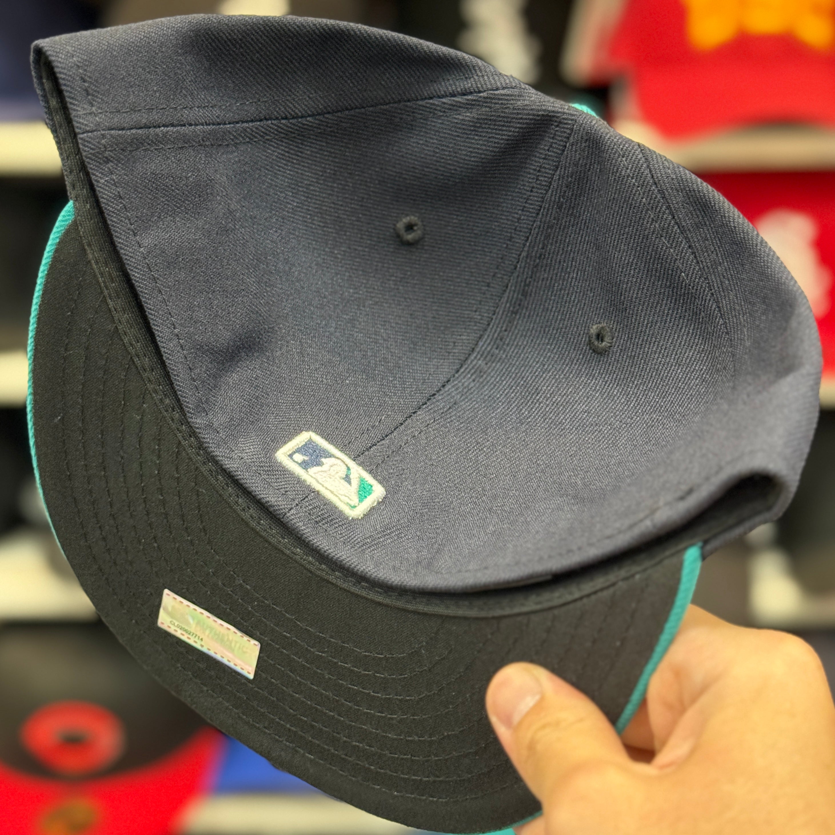 New Era Seattle Mariners Navy/Teal 59FIFTY Fitted Hat - Product Image