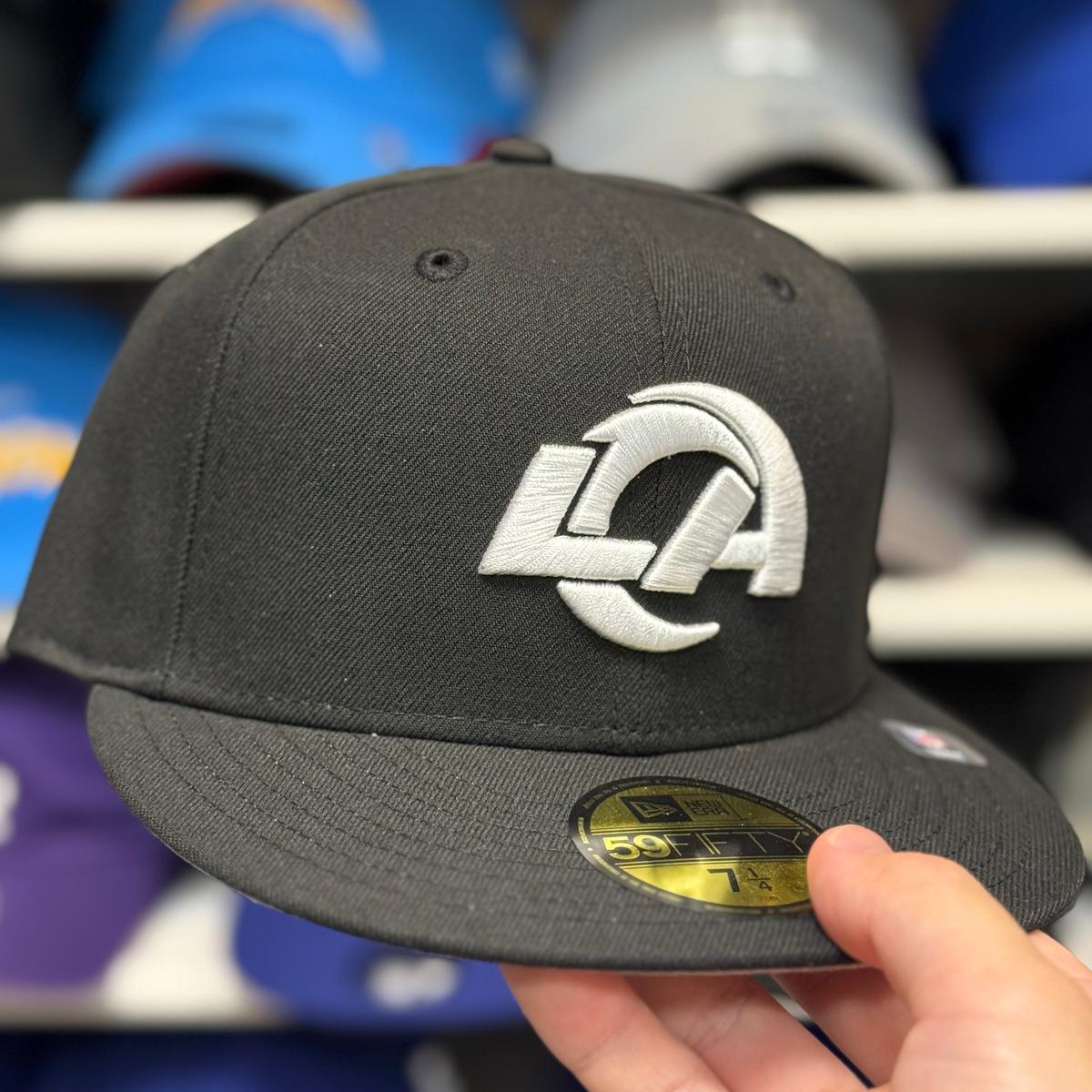 New Era Los Angeles Rams Black 59FIFTY Fitted Hat - Product Image