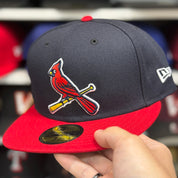 New Era St. Louis Cardinals Navy/Red 59FIFTY Fitted Hat - Product Image