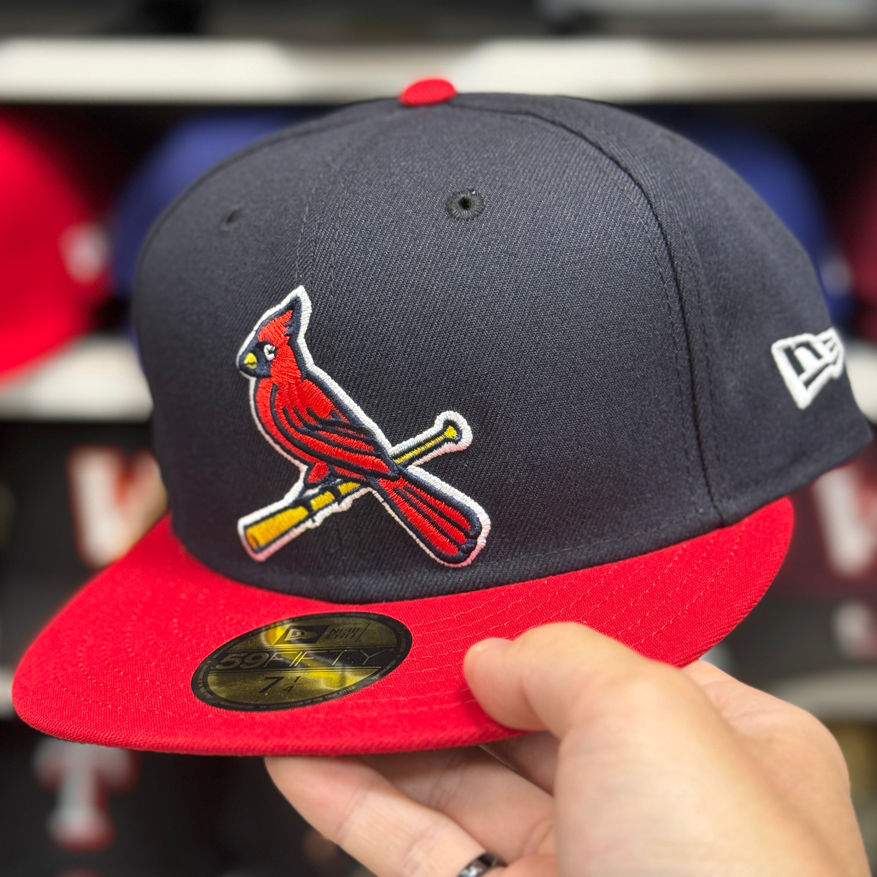 New Era St. Louis Cardinals Navy/Red 59FIFTY Fitted Hat - Product Image