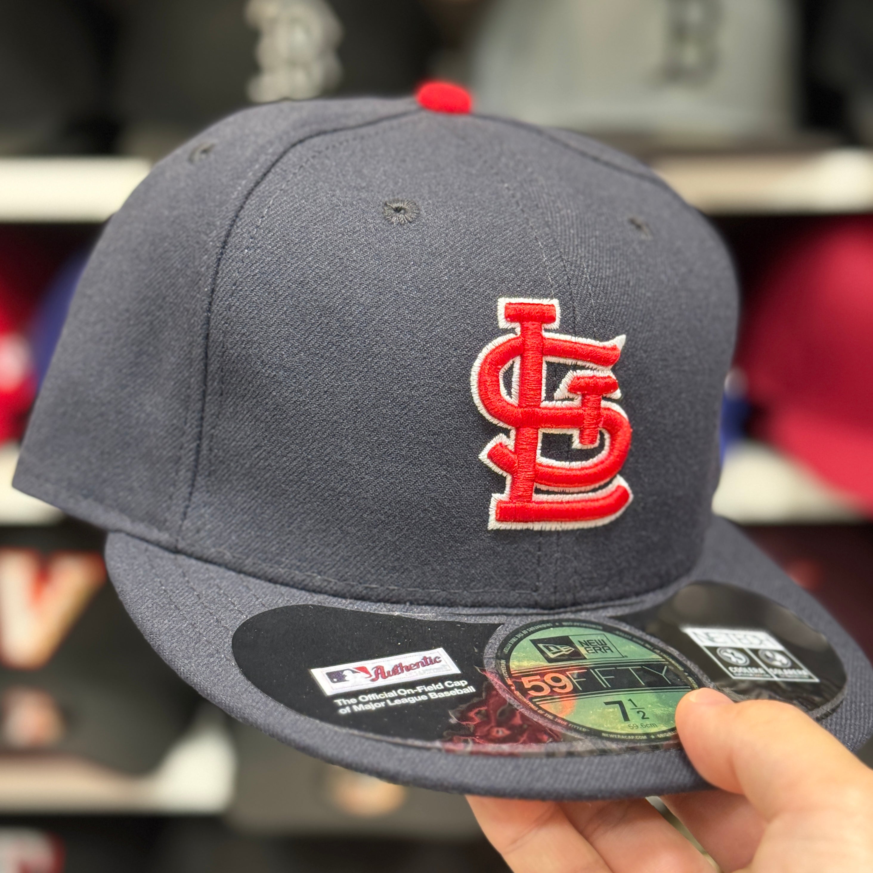 New Era St. Louis Cardinals Navy 59FIFTY Fitted Hat - Product Image