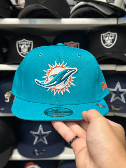 Miami Dolphins NFL Classic Snapback | New Era 9FIFTY Adjustable Snap | Teal