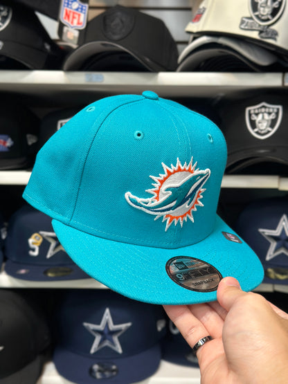 Miami Dolphins NFL Classic Snapback | New Era 9FIFTY Adjustable Snap | Teal