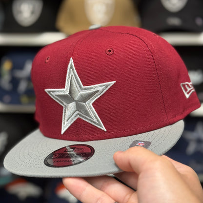 New Era Dallas Cowboys Maroon/Grey 9FIFTY Snapback - Product Image