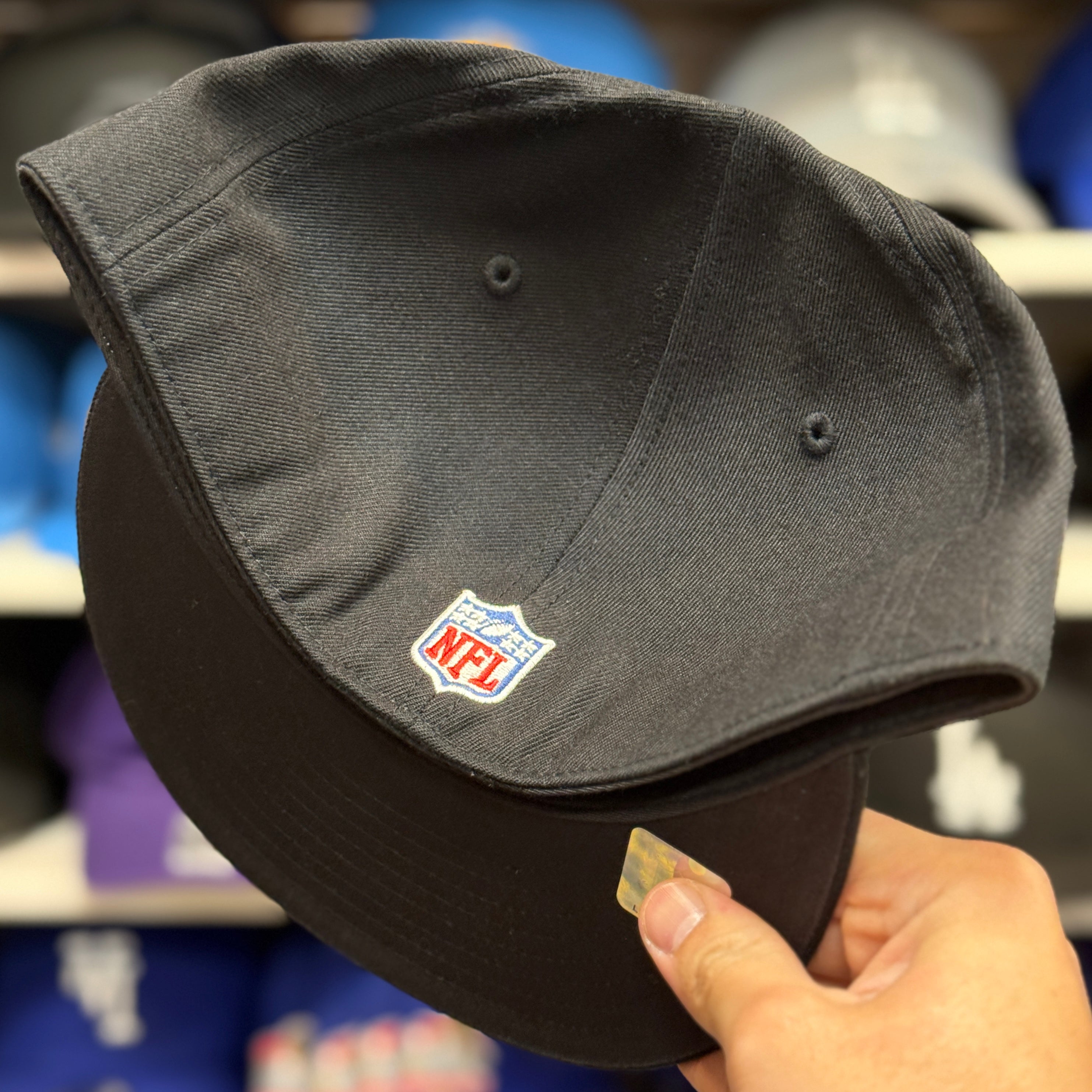 Philadelphia Eagles Black Reebok Fitted Hat - Product Image