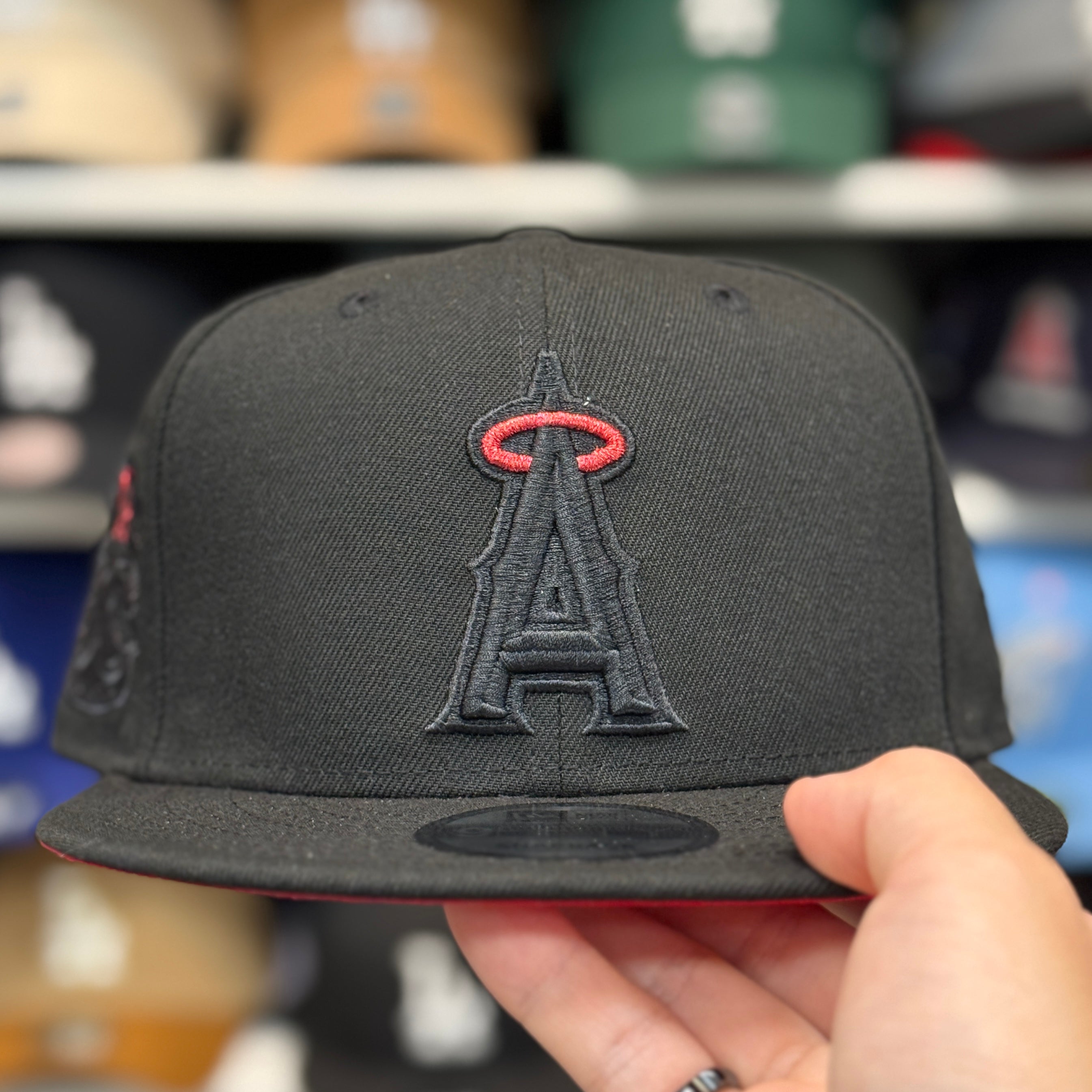 New Era Los Angeles Angels '35th Anniversary' Black/Red 9FIFTY Snapback - Product Image