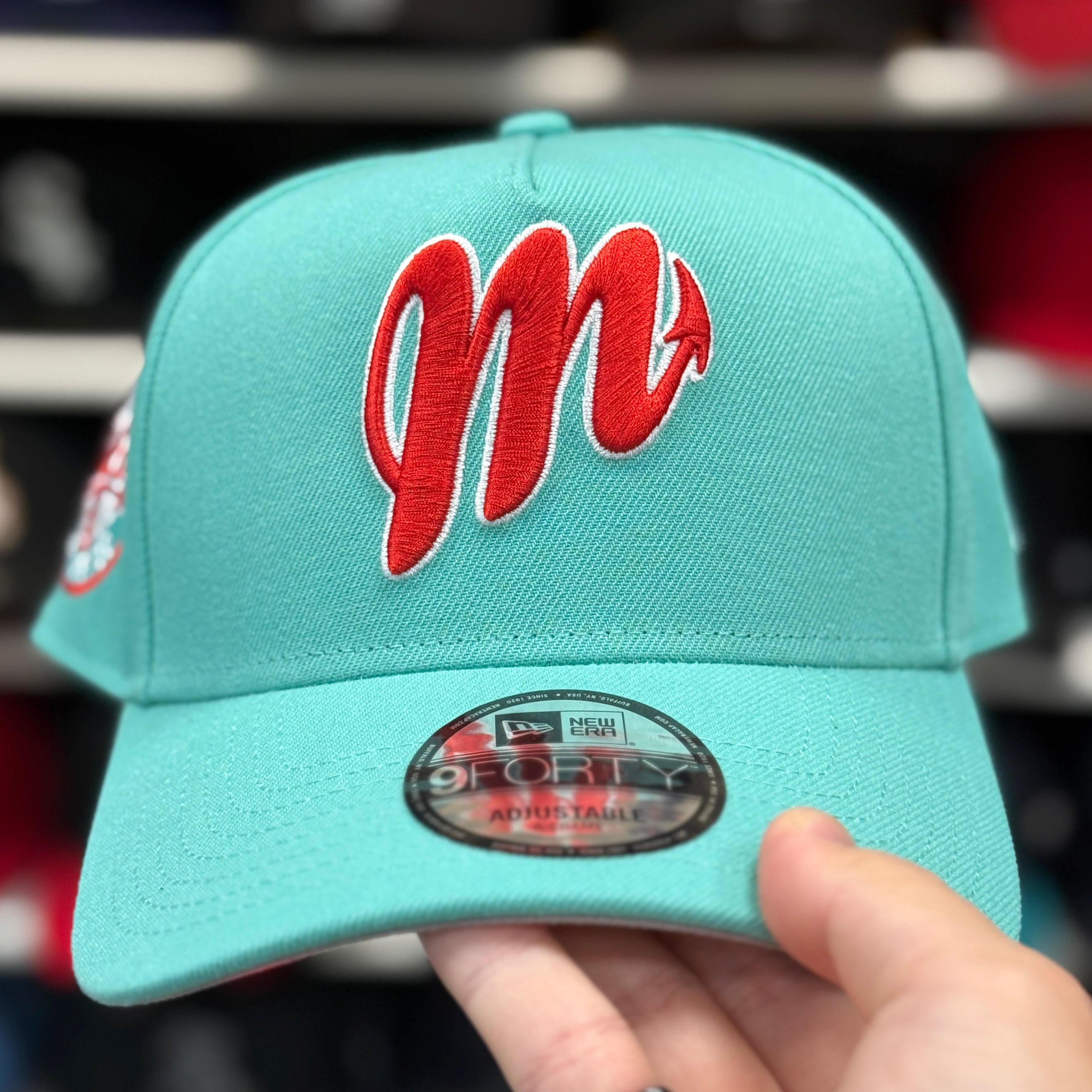 New Era Diablos Rojos del México A-Frame Aqua 9FORTY Snapback - Product Image
