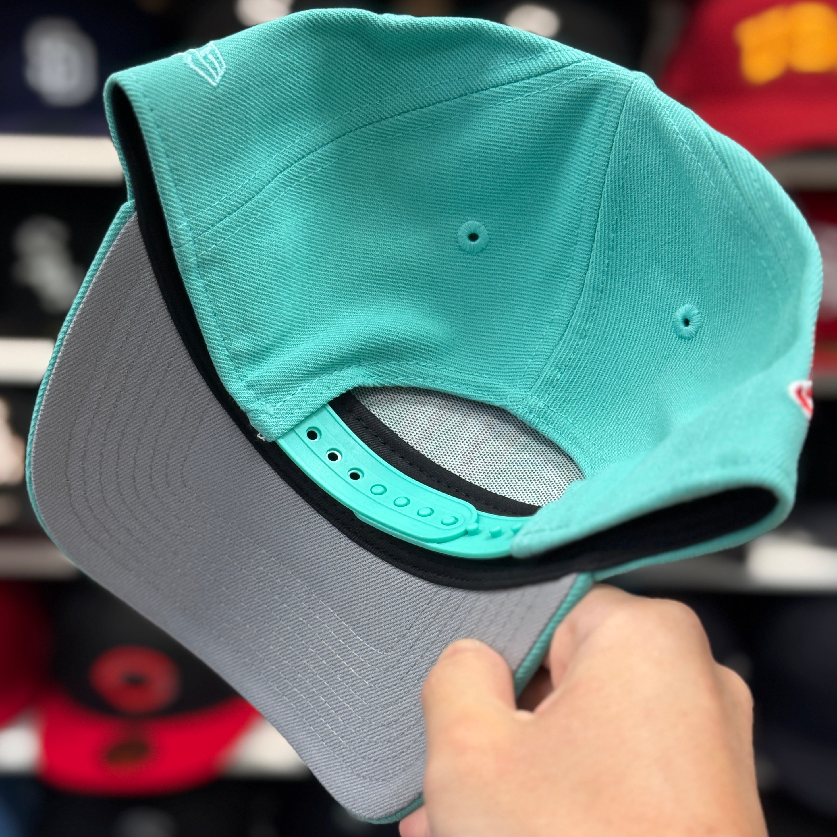New Era Diablos Rojos del México A-Frame Aqua 9FORTY Snapback - Product Image