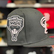 New Era Arizona Diamondbacks '1998 Inaugural Season' Black/Pink 9FIFTY Snapback - Product Image
