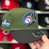 New Era Charros de Jalisco 'Campeones' A-Frame Olive/Black 9FORTY Snapback