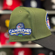 New Era Charros de Jalisco 'Campeones' A-Frame Olive/Black 9FORTY Snapback - Product Image