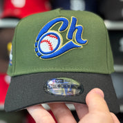 New Era Charros de Jalisco 'Campeones' A-Frame Olive/Black 9FORTY Snapback - Product Image