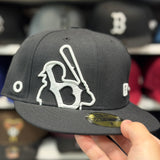 New Era Boston Red Sox 'Batterman' Black 59FIFTY Fitted Hat