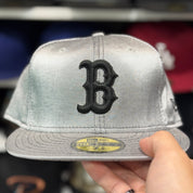 New Era Boston Red Sox Metallic Silver 59FIFTY Fitted Hat - Product Image