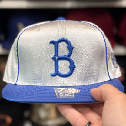 Brookyln Dodgers Silver/Blue American Needle Fitted Hat - Product Image