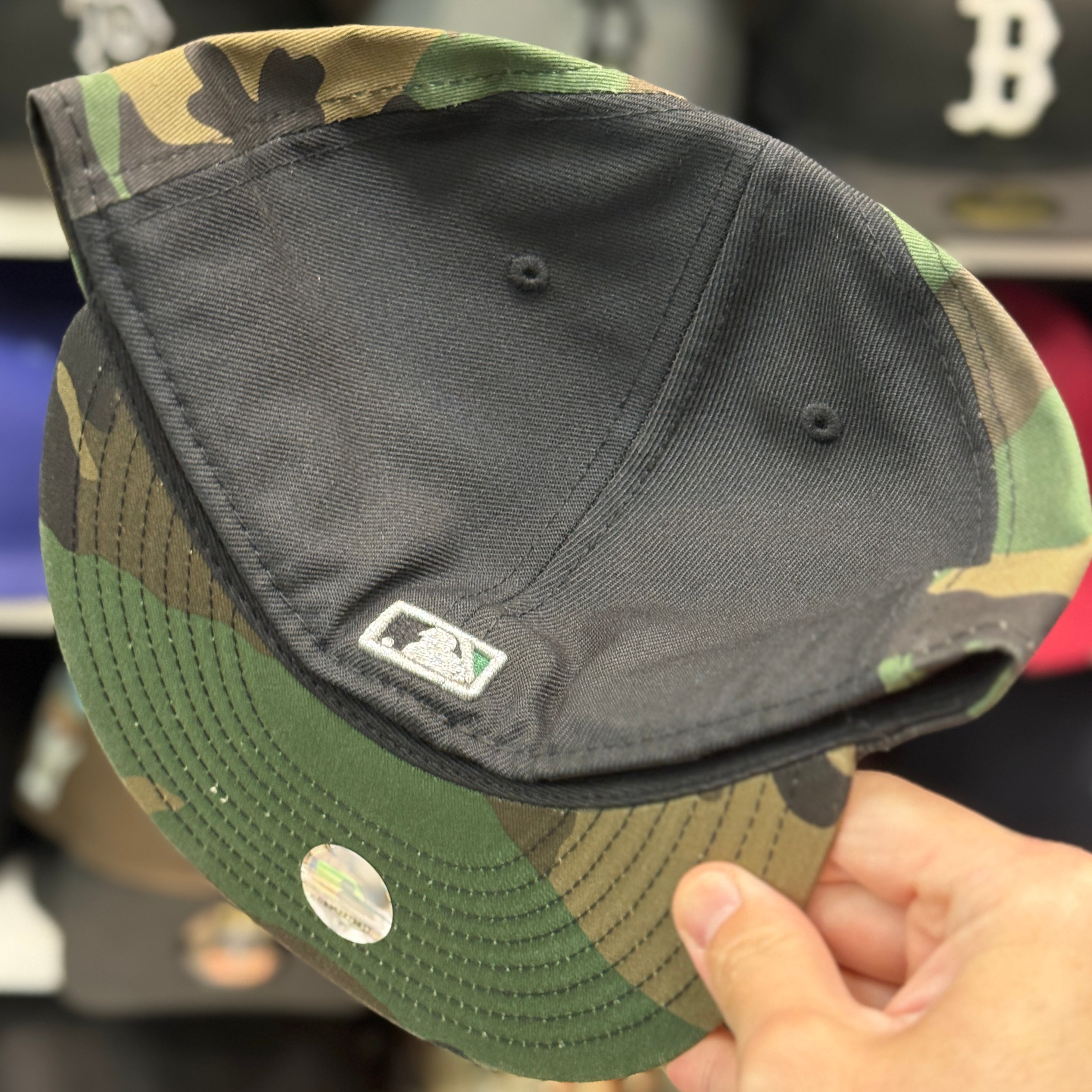 New Era Boston Red Sox 'Studded Camouflage' Black 59FIFTY Fitted Hat - Product Image