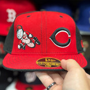 New Era Cincinnati Reds 'Dual Logo' Red/Black 59FIFTY Fitted Hat - Product Image