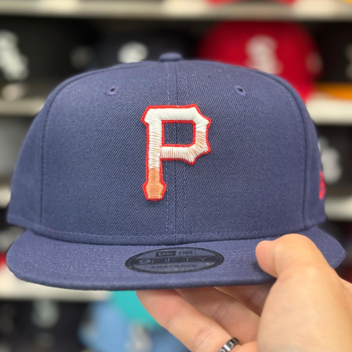 New Era Pittsburgh Pirates 'Red Fade' Navy 9FIFTY Snapback - Product Image