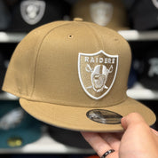 New Era Las Vegas Raiders Tan 9FIFTY Snapback - Product Image