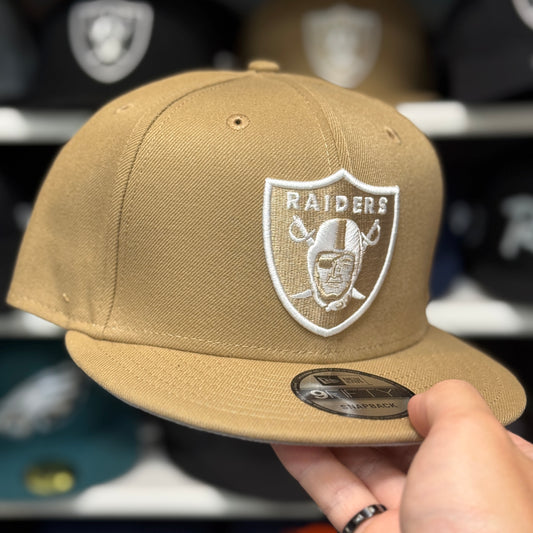 New Era Las Vegas Raiders Tan 9FIFTY Snapback - Product Image