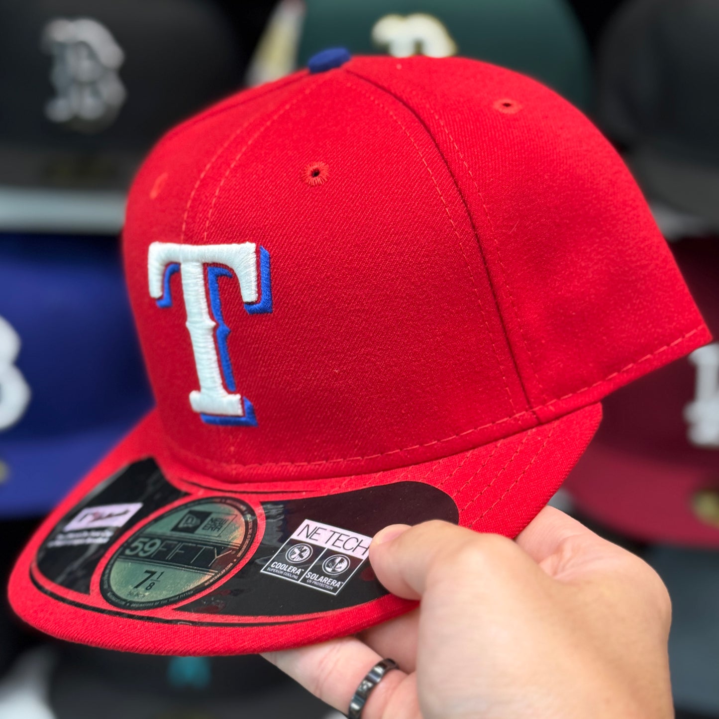 New Era Texas Rangers 59FIFTY Fitted Hat Red