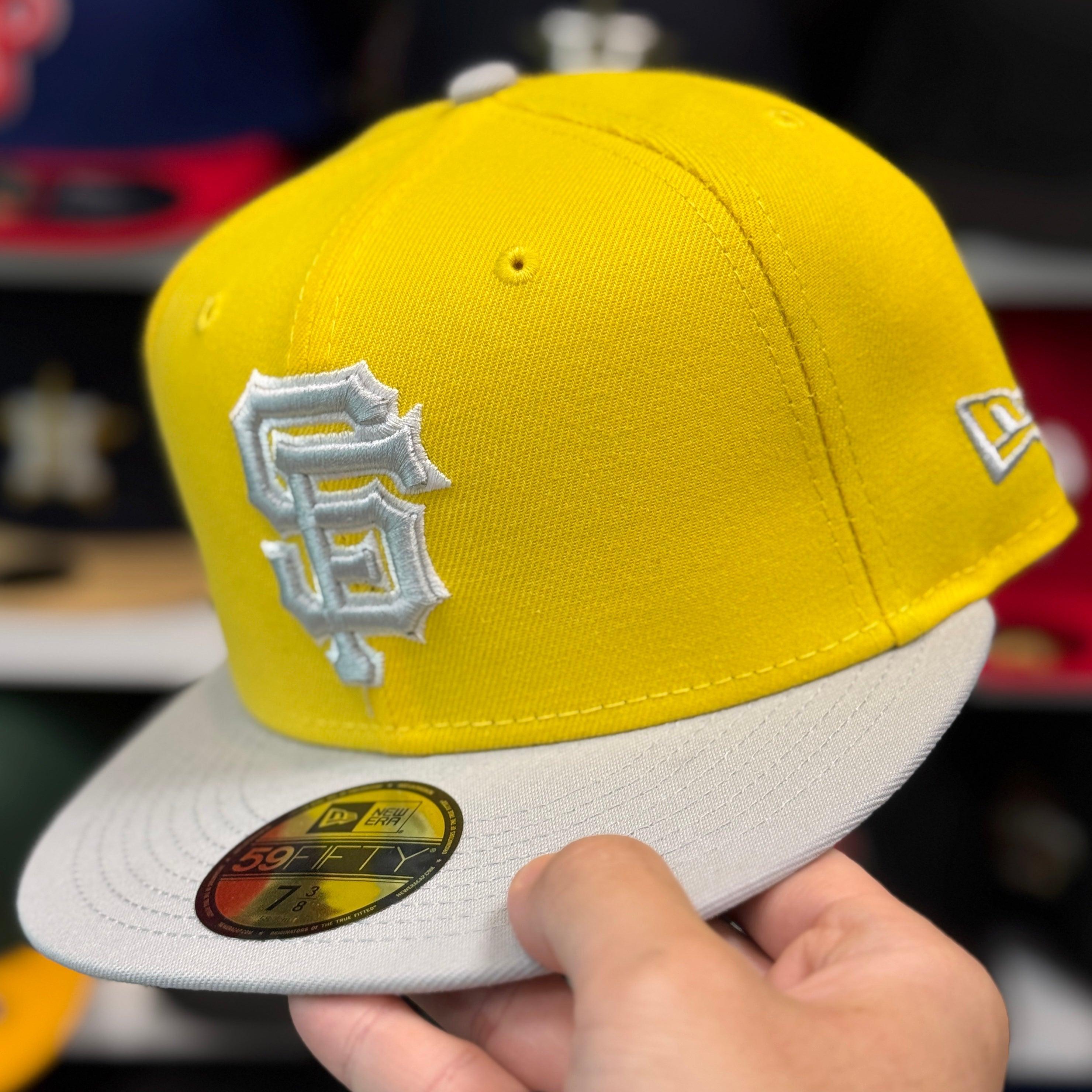 New Era San Francisco Giants Yellow/Silver 59FIFTY Fitted Hat - Product Image