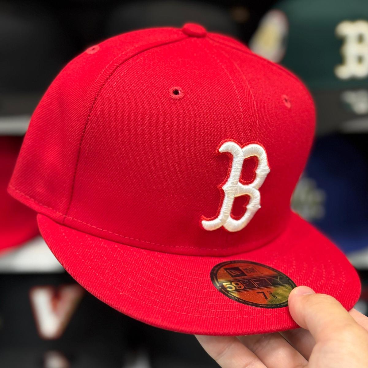 New Era Boston Red Sox Red 59FIFTY Fitted Hat - Product Image