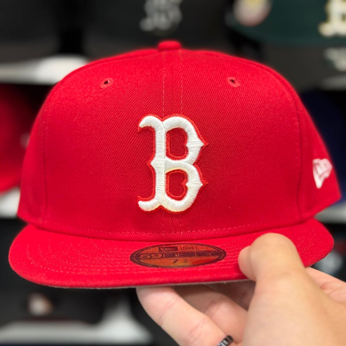 New Era Boston Red Sox Red 59FIFTY Fitted Hat - Product Image