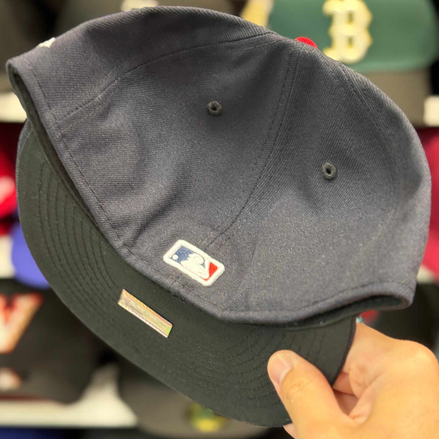 New Era Boston Red Sox 'Socks Logo' 59FIFTY Fitted Hat | Navy