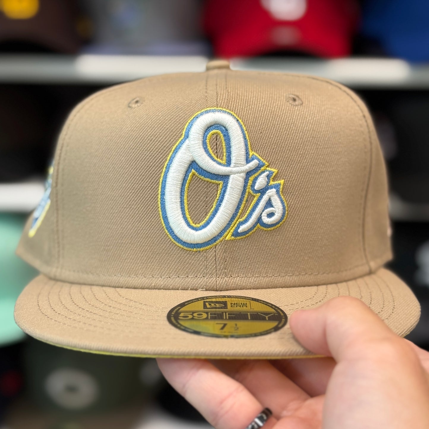 New Era Baltimore Orioles 'Floral 25th Anniversary' 59FIFTY Fitted Hat | Beige