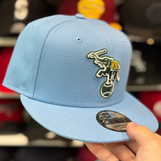 New Era Oakland Athletics 'Stomper Logo' 9FIFTY Snapback | Baby Blue