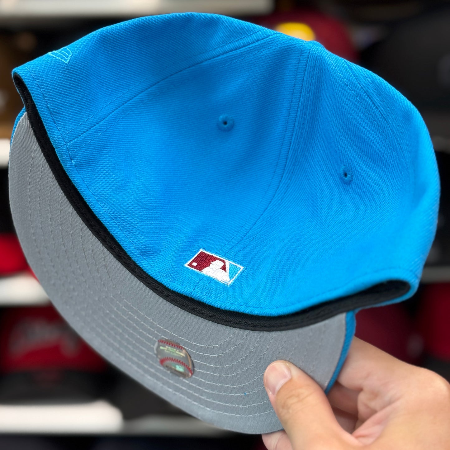 New Era Oakland Athletics 59FIFTY Fitted Hat | Blue/Blood
