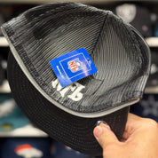 Oakland Raiders 'Suede' White Reebok Fitted Trucker Hat - Product Image