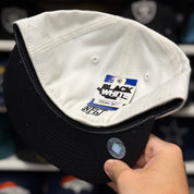 Oakland Raiders 'Ghost Shield' White Reebok Fitted Hat - Product Image