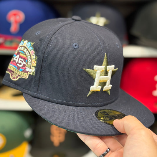 New Era Houston Astros '45th Anniversary Botanical Series' 59FIFTY Fitted Hat Navy