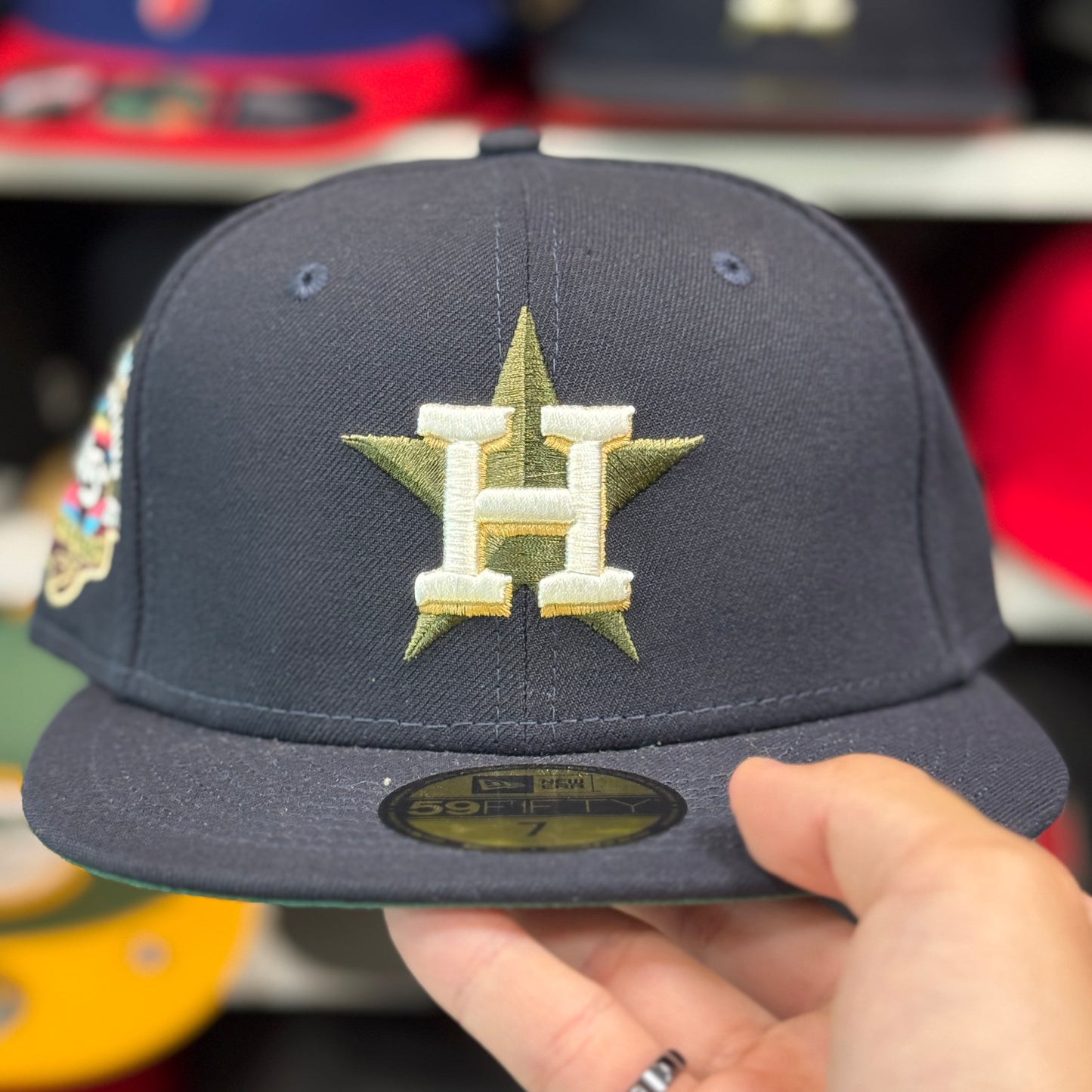 New Era Houston Astros '45th Anniversary Botanical Series' 59FIFTY Fitted Hat Navy