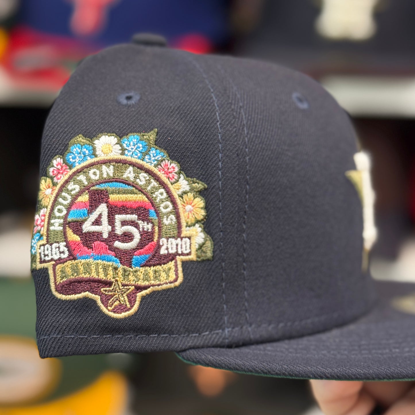 New Era Houston Astros '45th Anniversary Botanical Series' 59FIFTY Fitted Hat Navy