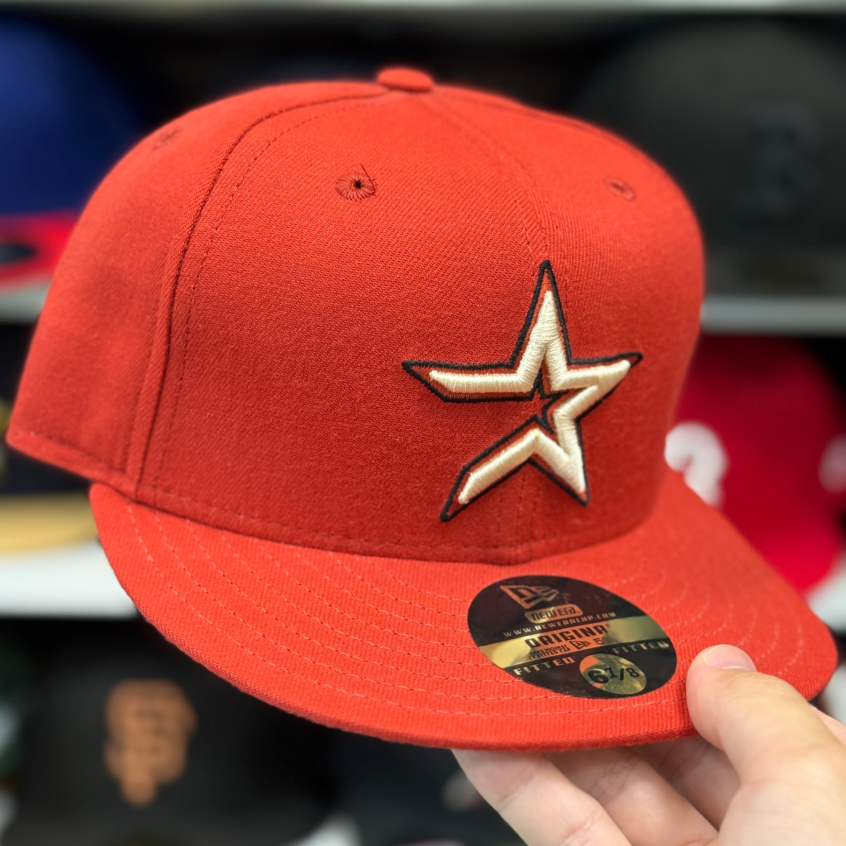 New Era Houston Astros Burnt Orange 59FIFTY Fitted Hat - Product Image