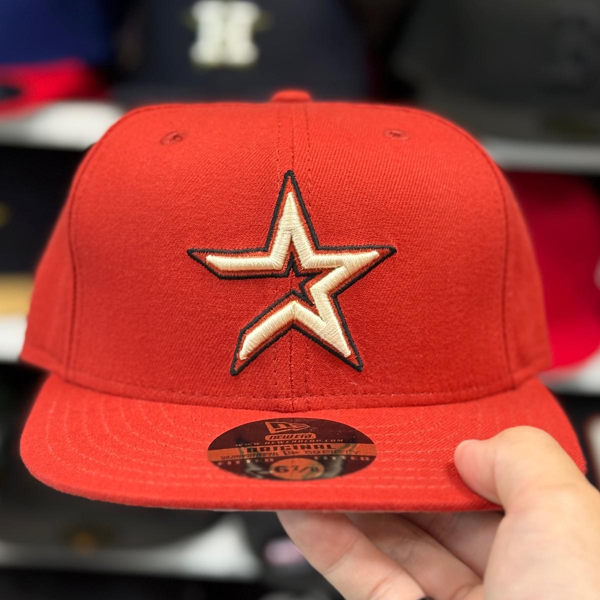 New Era Houston Astros Burnt Orange 59FIFTY Fitted Hat - Product Image