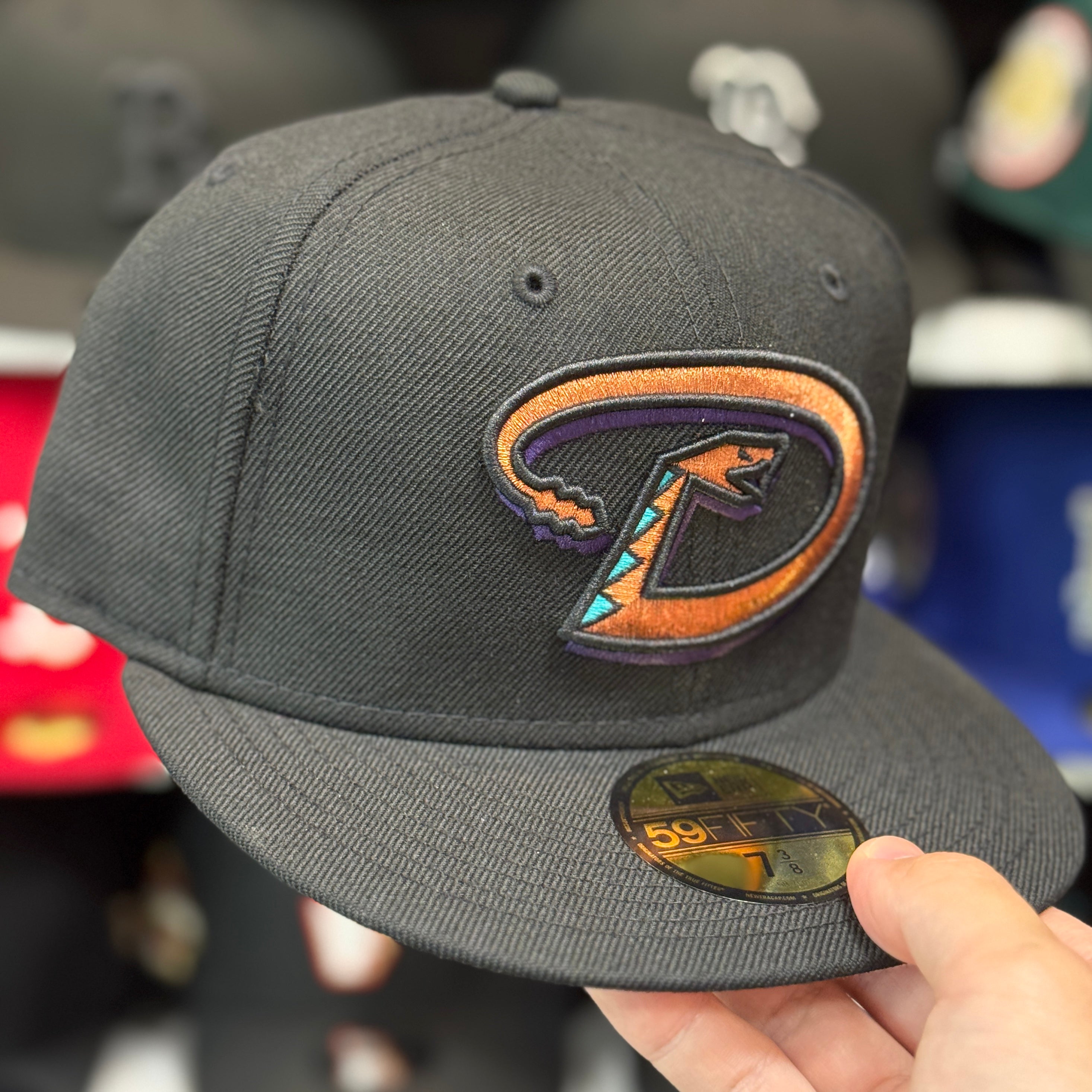 New Era Arizona Diamondbacks 'Serpientes Logo' Black 59FIFTY Fitted Hat - Product Image