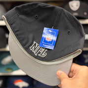 Oakland Raiders Black Reebok Fitted Hat - Product Image