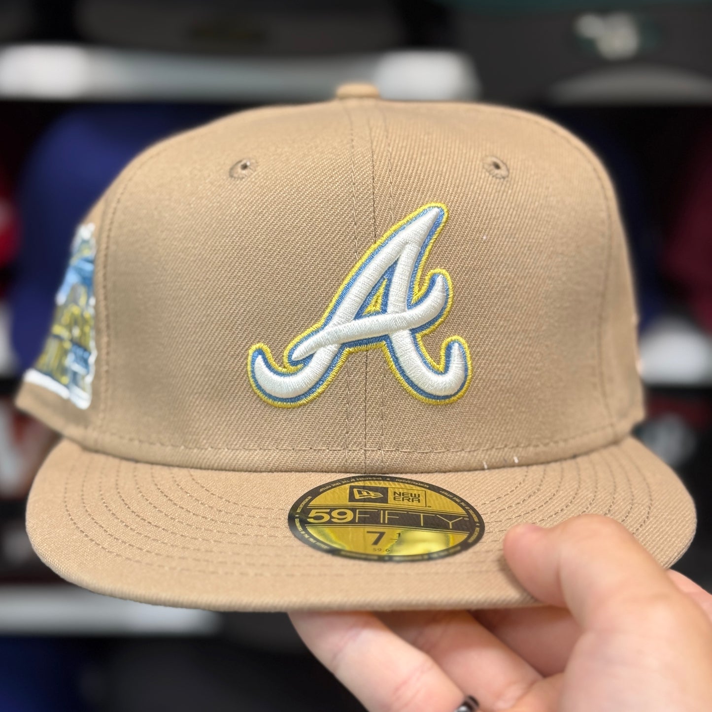 New Era Atlanta Braves 'Floral 2000 All Star Game' 59FIFTY Fitted Hat | Beige