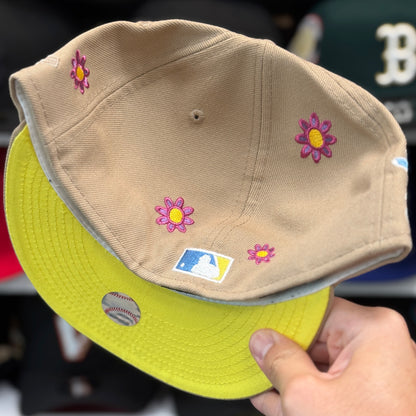 New Era Atlanta Braves 'Floral 2000 All Star Game' 59FIFTY Fitted Hat | Beige