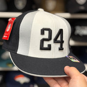 Oakland Raiders 'Charles Woodson' Multicolor Reebok Fitted Hat - Product Image